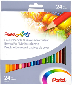 Pieštukai spalvoti PENTEL ARTS CB8, 24 spalvų