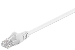 "Goobay" 68501 CAT 5e jungiamasis kabelis, U/UTP, baltas, 1 m