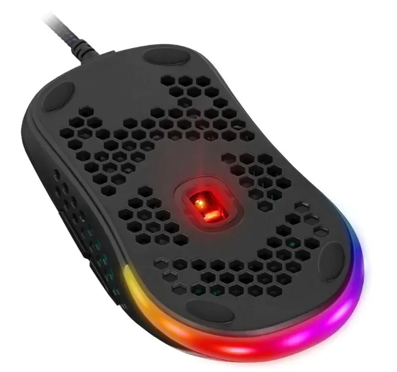 Žaidimų, optinė, laidinė pelė DEFENDER GM-620L SHEPARD 12800dpi 7P RGB