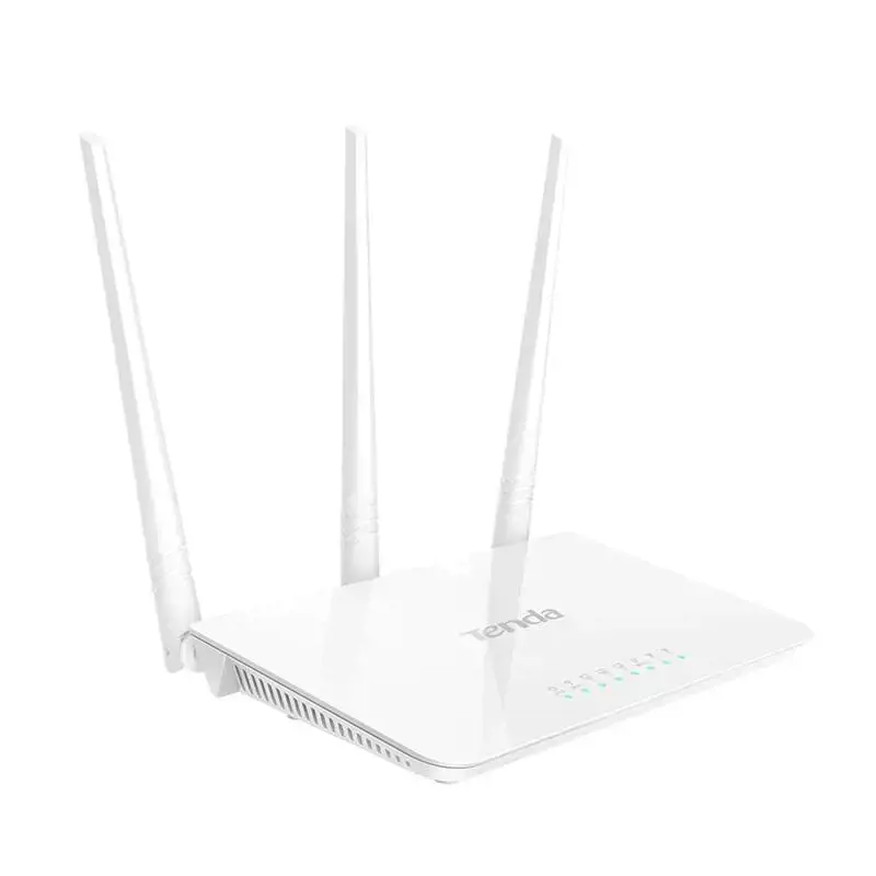 "Tenda Wi-Fi" maršrutizatorius 300Mbps, 3x5dbi fiksuotos antenos, 1x10/100Mbps WAN prievadas, 3x10/100Mbps LAN prievadai; 2,4 GHz, DHCP, PPPoE, statinis IP, PPTP, L2TP, WPS, WISP