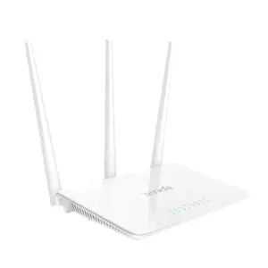 "Tenda Wi-Fi" maršrutizatorius 300Mbps, 3x5dbi fiksuotos antenos, 1x10/100Mbps WAN prievadas, 3x10/100Mbps LAN prievadai; 2,4 GHz, DHCP, PPPoE, statinis IP, PPTP, L2TP, WPS, WISP