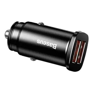 Baseus Square Car Charger 2xUSB QC3.0 5A 30W (Black)
