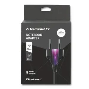 QOLTEC 50089 Nešiojamojo kompiuterio kintamosios srovės maitinimo adapteris Qoltec Samsung 90W 4.74 A 19V 5.5x3.0