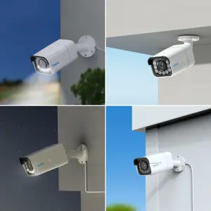 Reolink P430 - 4K Outdoor Camera, PoE, 5X Optical Zoom, Person/Vehicle/Animal Detection, Color Night Vision, IP security camera, Indoor & outdoor, Wired, Google Assistant, Wall, White