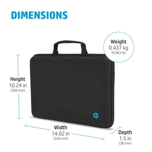 HP Mobility 14 colių nešiojamojo kompiuterio dėklas, 35,6 cm (14"), 437 g