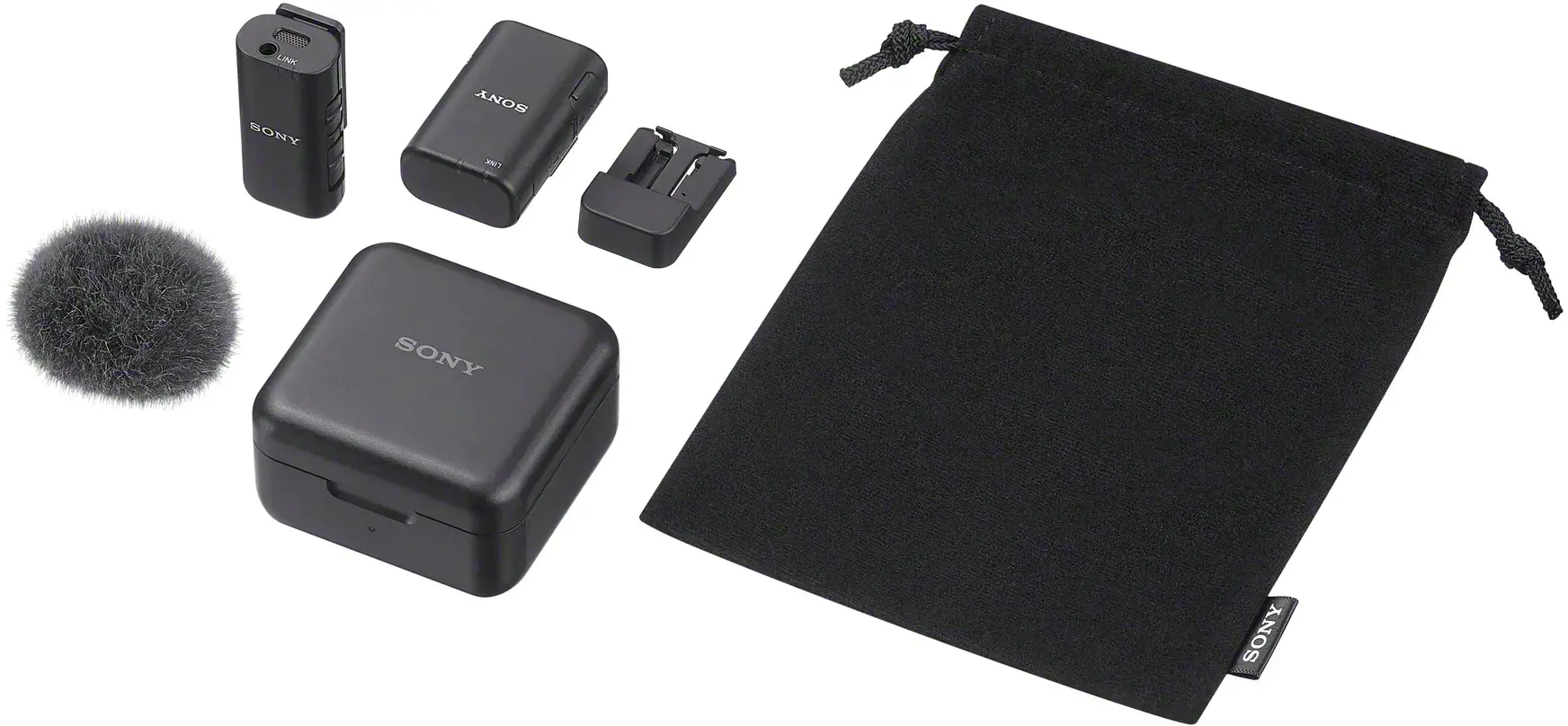 Sony ECM-W3S, Digital camera microphone, 24 bit, 48 kHz, Wired & Wireless, Bluetooth/3.5 mm, 150 m