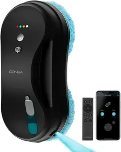 Cecotec Window Cleaning Robot | Conga Windroid 890 SprayWater Smart Connected T | Corded | Black