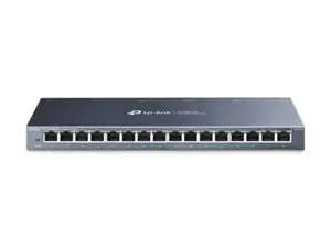 "TP-Link" 16 prievadų Gigabitinio stalinio kompiuterio tinklo komutatorius, nevaldomas, Gigabit Ethernet (10/100/1000), dvipusis duomenų perdavimas