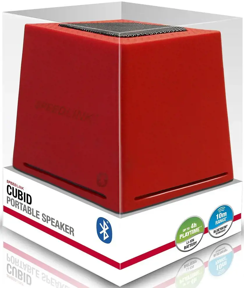 "Speedlink" garsiakalbis "Cubid BT", raudonas (SL-8904-RD)