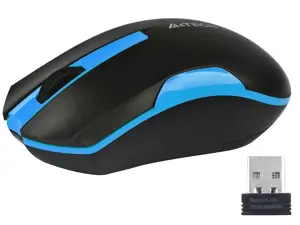 A4-TECH A4TMYS46037 Pelė A4TECH V-TRACK G3-200N-1 Black+Blue WRLS