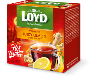Žolelių ir vaisių arbata LOYD, citrinų imbiero ir medaus skonio, 20 x 2g