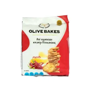 Duonos traškučiai OLIVE BAKES, paprikos skonio, 80 g