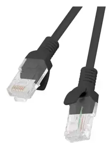 "Lanberg" UTP sujungimo kabelis PCU6-10CC-0025-BK (RJ45 - RJ45 ; 0,25 m; UTP; 6 kat.; juoda spalva)