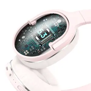 Belaidės ausinės "Baseus Encok D02 PRO" (rožinės spalvos)