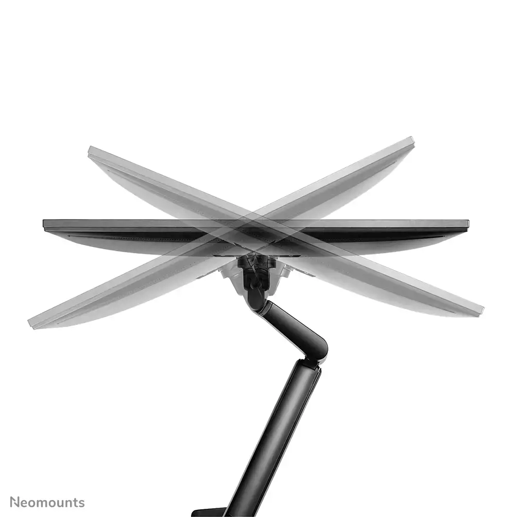 "Neomounts by Newstar" monitoriaus laikiklis ant stalo, tvirtinimas per stalą, 9 kg, 43,2 cm (17"), 81,3 cm (32"), 100 x 100 mm, juodas