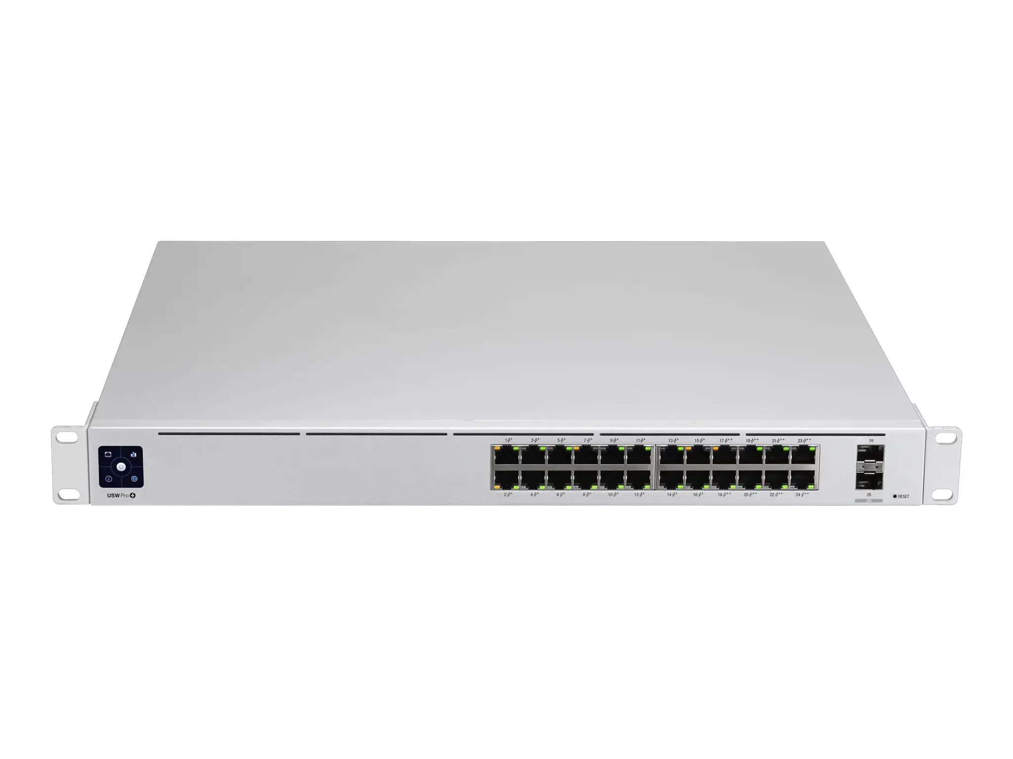 Ubiquiti USW-Pro-24-POE-EU konfigūruojamas gigabitinis antro ir trečio lygmens komutatorius su automatinio nustatymo 802.3at PoE+ ir 802.3bt PoE++ funkcijomis