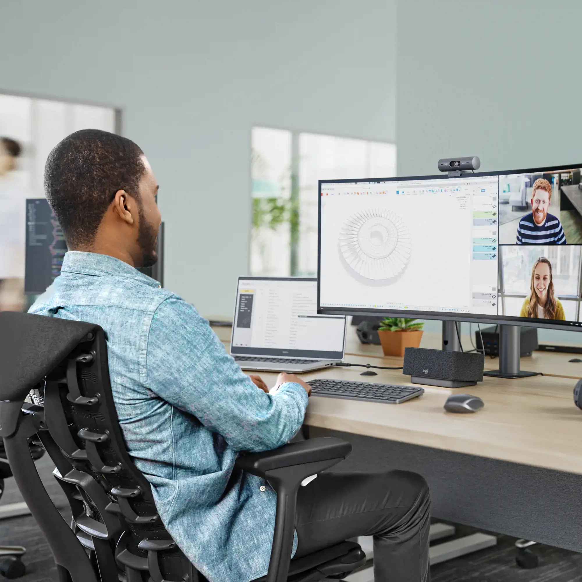 "Logitech Brio 505", 4 MP, 1920 x 1080 taškų, "Full HD", 60 kadrų per sekundę, 1280x720@60fps, 1920x1080@30fps, privatus užraktas