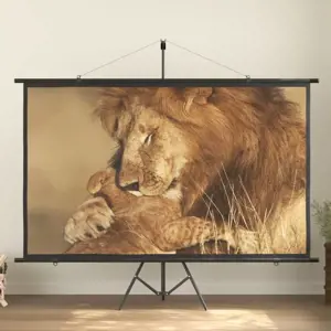 Projektoriaus ekranas su trikoju, 100", 16:9