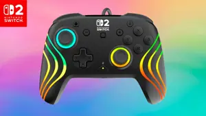 Turtle Beach wired controller Afterglow Wave Nintendo Switch 2, black