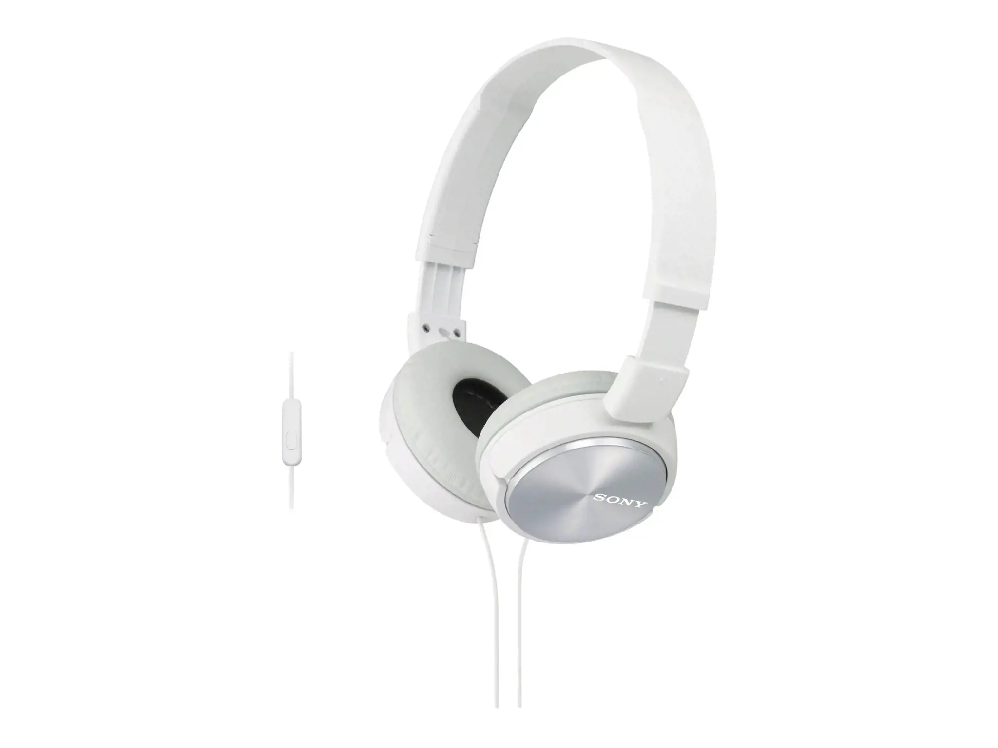 "Sony MDR-ZX310", laidinės, 10 - 24000 Hz, muzikinės, 125 g, ausinės, baltos spalvos