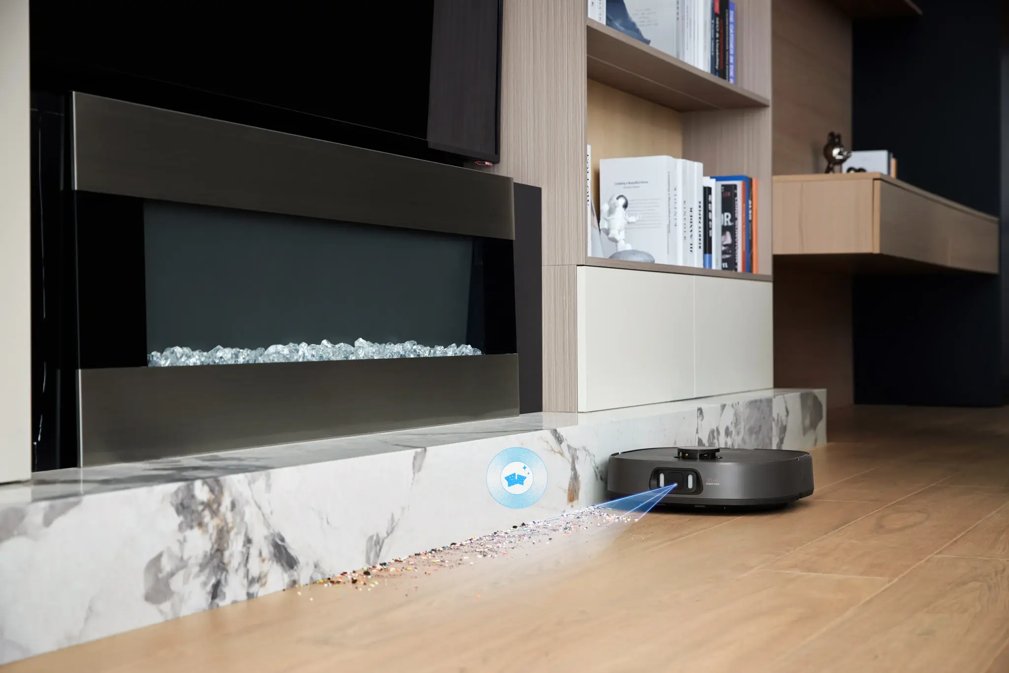 Dulkių siurblys-robotas Midea V15, Juoda