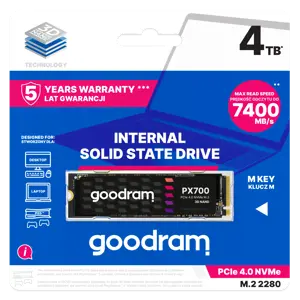 SSD diskas GOODRAM SSDPR-PX700-04T-80 4 TB, M.2, PCI Express 4.0