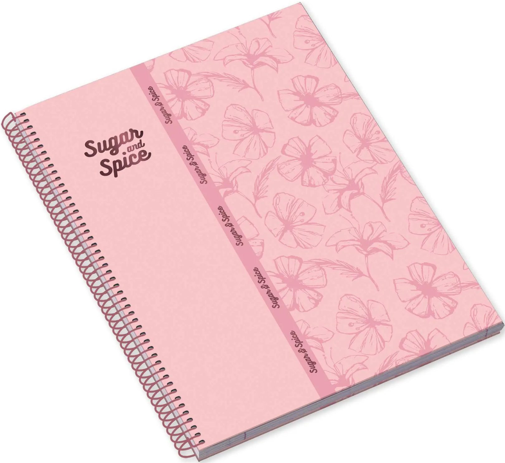 A4 Spiral Book 80sh Ambar Sugar&Spice Lin