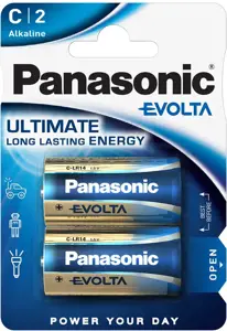 "Panasonic Evolta C C/LR14", šarminis, 2 vnt.