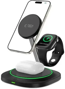 Tech-Protect wireless charger A46 3in1 QI15W, black