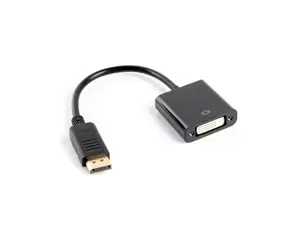LANBERG AD-0007-BK "Lanberg" adapteris Displayport(M)->DVI-D(F) (24+1)