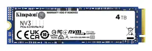 SSD diskas KINGSTON NV3 4 TB, M.2, PCIe 4.0 x4 NVMe
