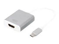 DIGITUS USB3.0 Typ C 4K HDMI grafikos adapteris Alu korpusas 20 cm kabelio mikroschemų rinkinys CSL…