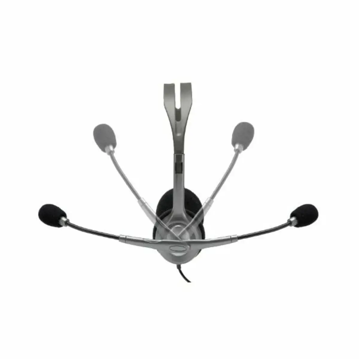 "Logitech H110" ausinės, Laidinės, Biuro / skambučių centras, 20 - 20000 Hz, 74 g, Ausinės, juodos, sidabrinės