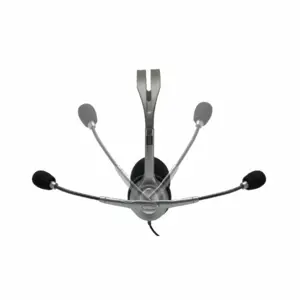 "Logitech H110" ausinės, Laidinės, Biuro / skambučių centras, 20 - 20000 Hz, 74 g, Ausinės, juodos, sidabrinės