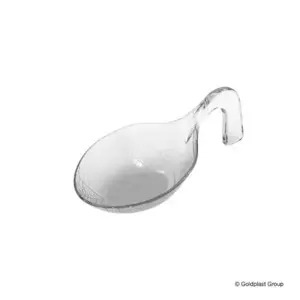 Furšetiniai šaukšteliai CLOROFILLA, PS,  skaidrūs, 12 ml, D 9,8 cm,  H 2 cm, 30 vnt.