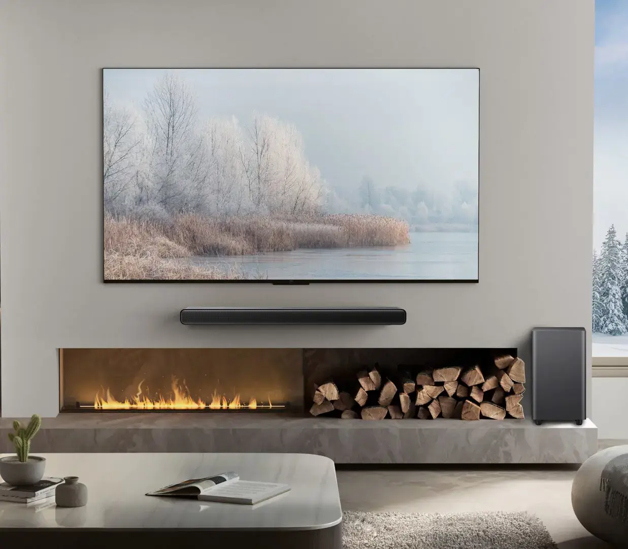 TCL S S55H Class 2.1 Channel Sound Bar with Dolby Atmos, Wireless Subwoofwer, and Bluetooth Music Streaming