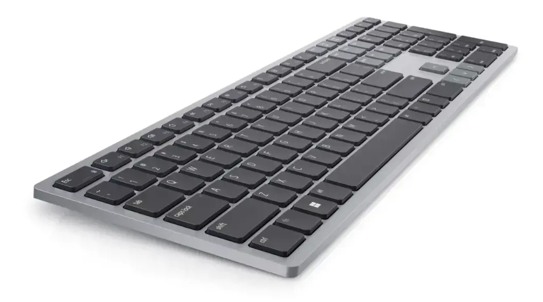 DELL KB700, pilno dydžio (100%), "Bluetooth", QWERTY, pilka