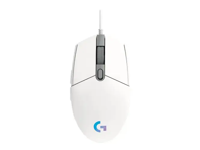 LOGITECH G203 LIGHTSYNC žaidimų pelė balta