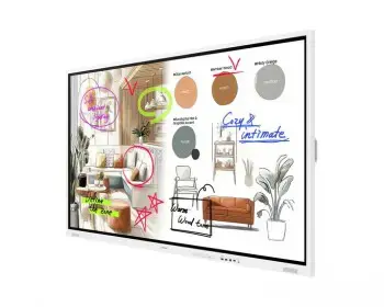 SAMSUNG FLIP PRO DIGITAL FLIPBOARD, WM85F-X, 85" UHD, FRONT (USB-C PD 65W, USB SOC, USB HUB) REAR (HDMI IN/OUT, TOUCH OUT, USB 3.0, LAN, AUDIO, OPS), WIFI WPA2 ENTERPRISE, BLUETOOTH, RS-232, TIZEN 9 (8GB RAM/64GB STORAGE) SOC, SPEAKERS (4X10W), 600X400 VESA, WHITE GRAY