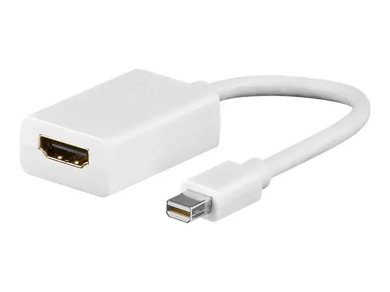 "Goobay" "Mini DisplayPort"/HDMI adapterio kabelis 1.1 51729 Baltas, HDMI moteriškos lyties (A tipo), "Mini DisplayPort" vyriškos lyties