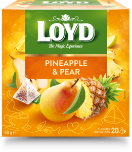 Vaisinė arbata LOYD, ananasų ir kriaušių skonio, 20 x 2g