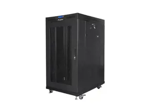 Free-standing cabinet 19 inches 22U 800x1000 perforated doors LCD (flat pack) V2 black