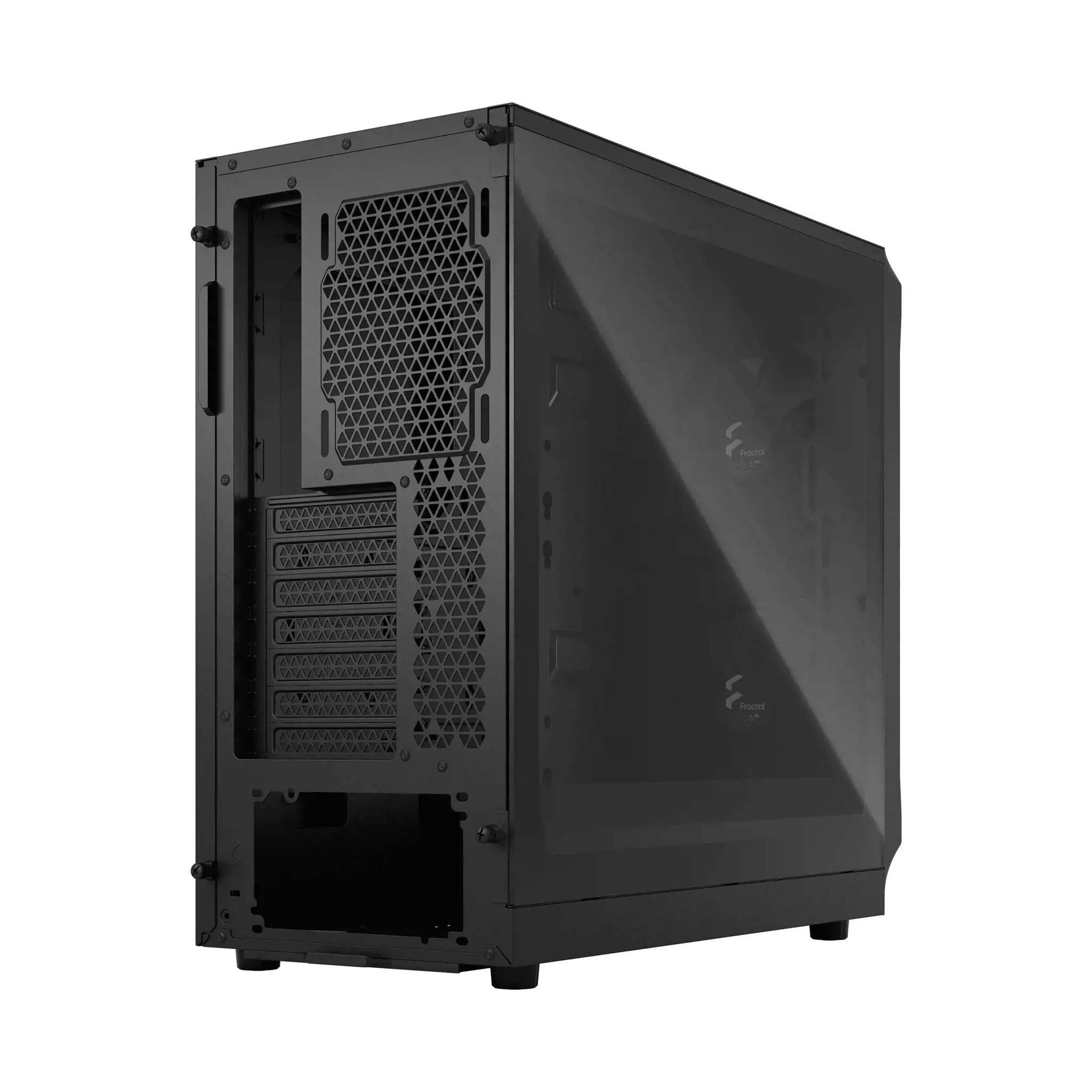 Fractal Design Focus 2 Black TG Clear Tint, Midi Tower, Maitinimo šaltinis pridedamas Ne