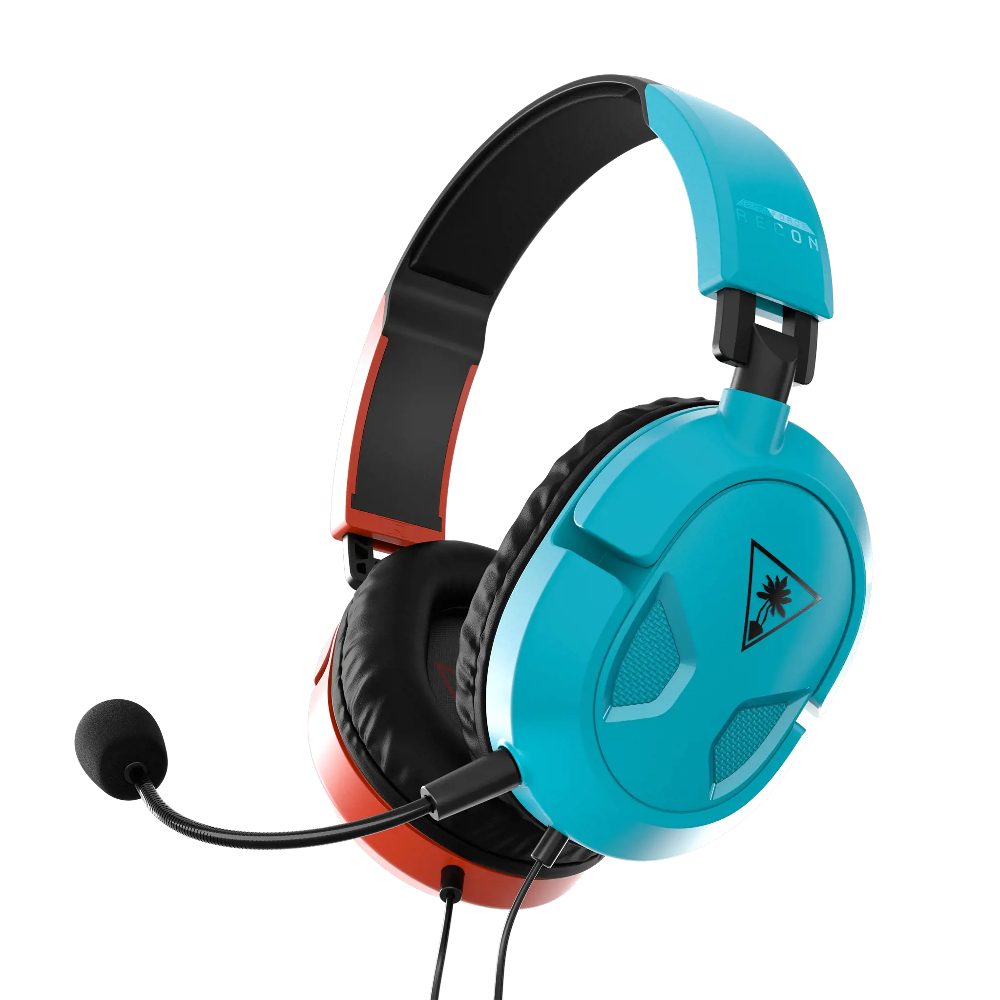 "Turtle Beach Recon 50", laidinės, žaidimų, 20 - 2000 Hz, 530,7 g, ausinės, mėlynos, raudonos