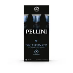 Kavos kapsulės PELLINI Decaffeinato, 10x5,5g