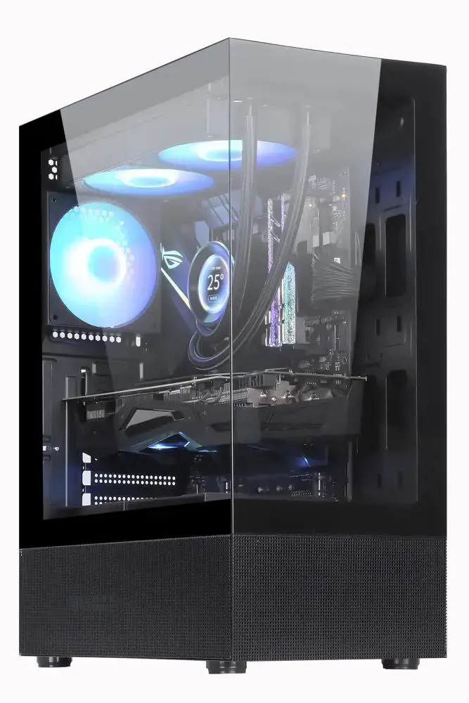 Korpusas GOLDEN TIGER Raider DK-6 MidiTower korpusas Produkto savybės Skaidri panelė Į komplektą neįeina ATX Spalva Juoda RAIDERDK6