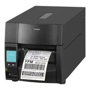 "Citizen CL-S700III", 8 taškų/mm (203 dpi), Dual-IF, EPLII, ZPLII, Datamax, juoda