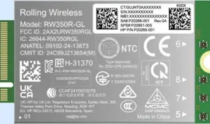 HP 4G LTE Modem m.2 WWAN Cat 19 Mobile Broadband Cellular (compatible with WWAN-ready EliteBook 8 X…