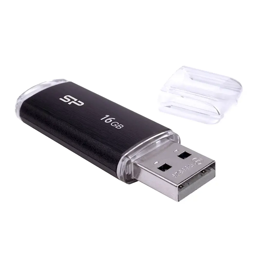 SILICONPOW SP016GBUF2U02V1K Silicon Power atmintinė USB Ultima U02 16GB USB 2.0 juoda
