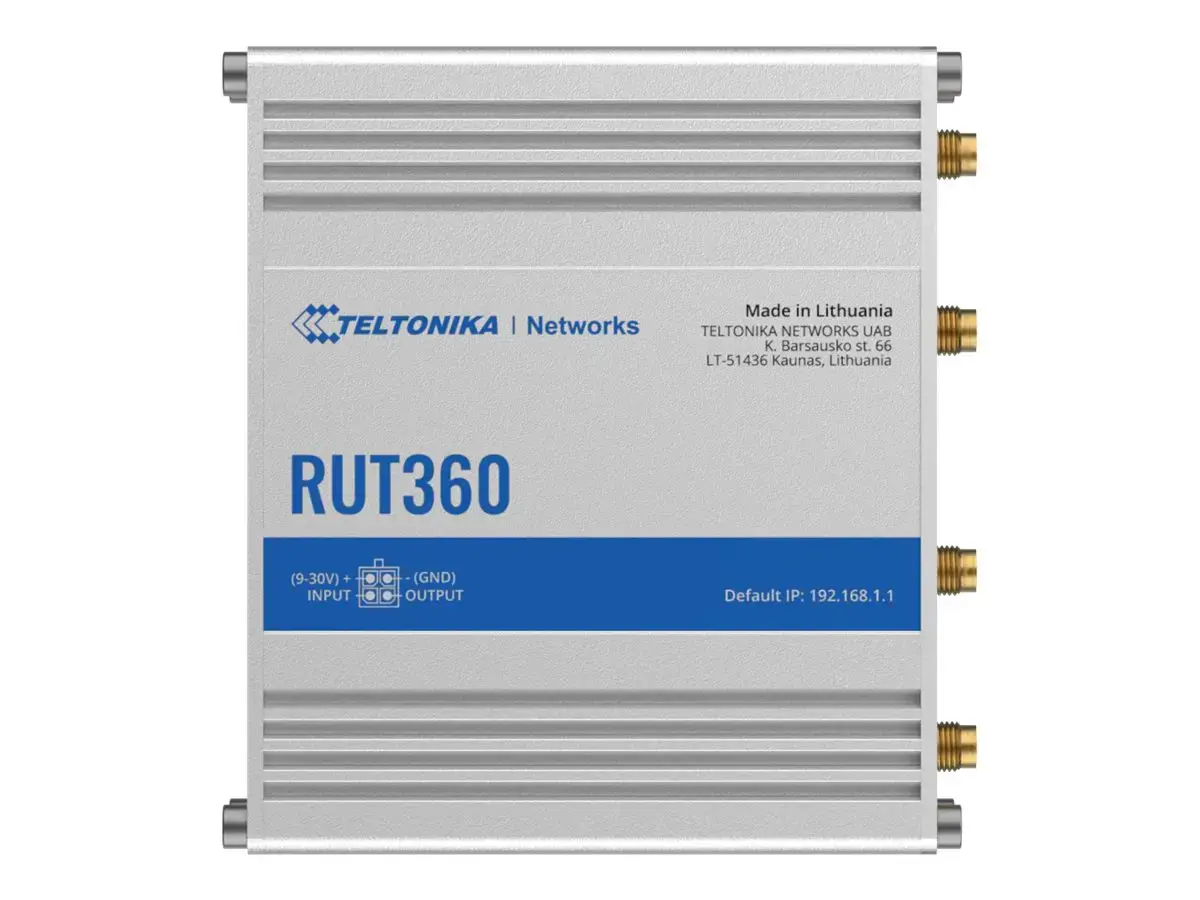 TELTONIKA RUT360 4G/LTE/3G WiFi pramoninis maršrutizatorius